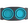 image:imageDexas Pets Adjustable Height Double Pet Feeder with Stainless Steel BowlsGrayBlue