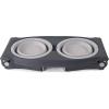 image:imageDexas Pets Adjustable Height Double Pet Feeder with Stainless Steel BowlsLight Gray