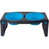 image:imageDexas Pets Adjustable Height Double Pet Feeder with Stainless Steel BowlsPro Blue