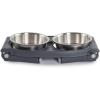image:imageDexas Pets Adjustable Height Double Pet Feeder with Stainless Steel BowlsStainless Steel Bowls