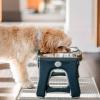 image:imageDexas Pets Adjustable Height Double Pet Feeder with Stainless Steel BowlsStainless Steel Bowls