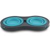 image:imageDexas Pets Double Elevated Pet Feeder 25 Cup Bowls Pro Blue PW1104322194GrayBlue