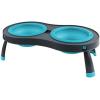 image:imageDexas Pets Double Elevated Pet Feeder 25 Cup Bowls Pro Blue PW1104322194GrayBlue