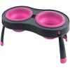 image:imageDexas Pets Double Elevated Pet Feeder 25 Cup Bowls Pro Blue PW1104322194GrayPink