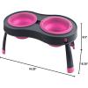 image:imageDexas Pets Double Elevated Pet Feeder 25 Cup Bowls Pro Blue PW1104322194GrayPink