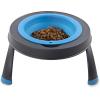 image:imageDexas Pets Single Elevated Pet FeederPet Bowl 4 Cup Capacity Fuchsia Large4 Cup CapacityPro Blue