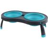 image:imageDexas Pets Double Elevated Pet Feeder 25 Cup Bowls Pro Blue PW1104322194GrayBlue