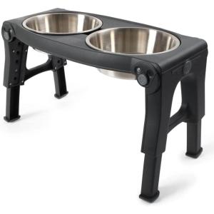 image:imageDexas Pets Adjustable Height Double Pet Feeder with Stainless Steel BowlsStainless Steel Bowls