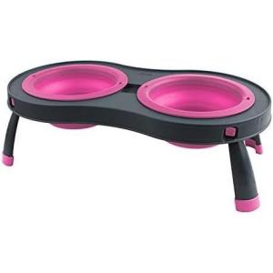 image:imageDexas Pets Double Elevated Pet Feeder 25 Cup Bowls Pro Blue PW1104322194GrayPink