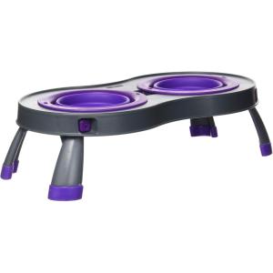 image:imageDexas Pets Double Elevated Pet Feeder 25 Cup Bowls Pro Blue PW1104322194GrayPurple