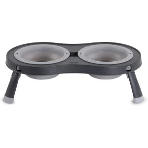 image:imageDexas Pets Double Elevated Pet Feeder 25 Cup Bowls Pro Blue PW1104322194Light Gray