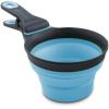 image:imageDexas Popware for Pets Collapsible Klip Scoop 3 in 1 Design Convenient Measuring Cup Food Scooper and Bag Clip1 Cup Capacity Pet Food Scoop Versatile Food Measuring Cups Portion Control GrayGreenGrayBlue