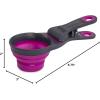 image:imageDexas Popware for Pets Collapsible Klip Scoop 3 in 1 Design Convenient Measuring Cup Food Scooper and Bag Clip1 Cup Capacity Pet Food Scoop Versatile Food Measuring Cups Portion Control GrayGreenFuchsia