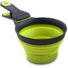 image:imageDexas Popware for Pets Collapsible Klip Scoop 3 in 1 Design Convenient Measuring Cup Food Scooper and Bag Clip1 Cup Capacity Pet Food Scoop Versatile Food Measuring Cups Portion Control GrayGreenGrayGreen