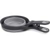 image:imageDexas Popware for Pets Collapsible Klip Scoop 3 in 1 Design Convenient Measuring Cup Food Scooper and Bag Clip1 Cup Capacity Pet Food Scoop Versatile Food Measuring Cups Portion Control GrayGreenLight Gray
