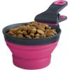 image:imageDexas Popware for Pets Collapsible Klip Scoop 3 in 1 Design Convenient Measuring Cup Food Scooper and Bag Clip1 Cup Capacity Pet Food Scoop Versatile Food Measuring Cups Portion Control GrayGreenGrayPink