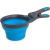 image:imageDexas Popware for Pets Collapsible Klip Scoop 3 in 1 Design Convenient Measuring Cup Food Scooper and Bag Clip1 Cup Capacity Pet Food Scoop Versatile Food Measuring Cups Portion Control GrayGreenPro Blue