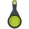 image:imageDexas Popware for Pets Collapsible Klip Scoop 3 in 1 Design Convenient Measuring Cup Food Scooper and Bag Clip1 Cup Capacity Pet Food Scoop Versatile Food Measuring Cups Portion Control GrayGreenGrayGreen