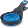 image:imageDexas Popware for Pets Collapsible Klip Scoop 3 in 1 Design Convenient Measuring Cup Food Scooper and Bag Clip1 Cup Capacity Pet Food Scoop Versatile Food Measuring Cups Portion Control GrayGreenPro Blue