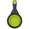 image:imageDexas Popware for Pets Collapsible Klip Scoop 3 in 1 Design Convenient Measuring Cup Food Scooper and Bag Clip1 Cup Capacity Pet Food Scoop Versatile Food Measuring Cups Portion Control GrayGreenGrayGreen