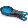 image:imageDexas Popware for Pets Collapsible Klip Scoop 3 in 1 Design Convenient Measuring Cup Food Scooper and Bag Clip1 Cup Capacity Pet Food Scoop Versatile Food Measuring Cups Portion Control GrayGreenPro Blue
