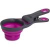 image:imageDexas Popware for Pets Collapsible Klip Scoop 3 in 1 Design Convenient Measuring Cup Food Scooper and Bag Clip1 Cup Capacity Pet Food Scoop Versatile Food Measuring Cups Portion Control GrayGreenFuchsia