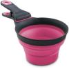 image:imageDexas Popware for Pets Collapsible Klip Scoop 3 in 1 Design Convenient Measuring Cup Food Scooper and Bag Clip1 Cup Capacity Pet Food Scoop Versatile Food Measuring Cups Portion Control GrayGreenGrayPink