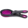image:imageDexas Popware for Pets Collapsible Klip Scoop 3 in 1 Design Convenient Measuring Cup Food Scooper and Bag Clip1 Cup Capacity Pet Food Scoop Versatile Food Measuring Cups Portion Control GrayGreenFuchsia