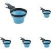 image:imageDexas Popware for Pets Collapsible Klip Scoop 3 in 1 Design Convenient Measuring Cup Food Scooper and Bag Clip1 Cup Capacity Pet Food Scoop Versatile Food Measuring Cups Portion Control GrayGreenGrayBlue