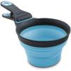 image:imageDexas Popware for Pets Collapsible Klip Scoop 3 in 1 Design Convenient Measuring Cup Food Scooper and Bag Clip1 Cup Capacity Pet Food Scoop Versatile Food Measuring Cups Portion Control GrayGreenGrayBlue
