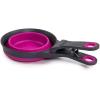 image:imageDexas Popware for Pets Collapsible Klip Scoop 3 in 1 Design Convenient Measuring Cup Food Scooper and Bag Clip1 Cup Capacity Pet Food Scoop Versatile Food Measuring Cups Portion Control GrayGreenFuchsia