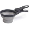 image:imageDexas Popware for Pets Collapsible Klip Scoop 3 in 1 Design Convenient Measuring Cup Food Scooper and Bag Clip1 Cup Capacity Pet Food Scoop Versatile Food Measuring Cups Portion Control GrayGreenLight Gray