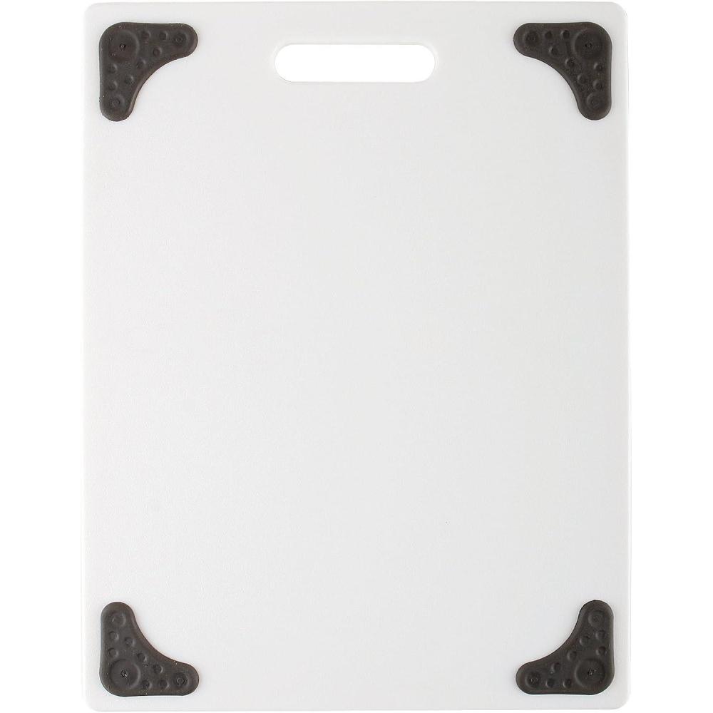 image:imageDexas Superboard Cutting Board with Handle and NonSlip Feet 11 by 145 inches Light Granite Color with Black NonSlip CornersWhite with NonSlip Grey Corners