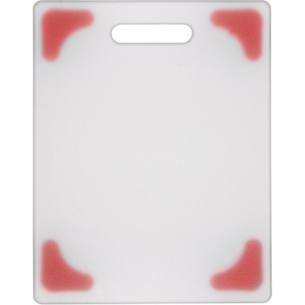 image:imageDexas Superboard Cutting Board with Handle and NonSlip Feet 11 by 145 inches Light Granite Color with Black NonSlip CornersWhite with NonSlip Red Corners