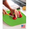 image:imageDexas Chop amp Serve Cutting Board 125 by 20 inches White with Black Handles 3293225Solid Green