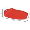 image:imageDexas Chop amp Serve Cutting Board 125 by 20 inches White with Black Handles 3293225Solid Red