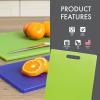 image:imageDexas Classic Jelli Cutting Board with Handle 85 by 11 inches White Granite PatternGreen