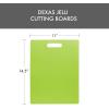 image:imageDexas Classic Jelli Cutting Board with Handle 85 by 11 inches White Granite PatternGreen
