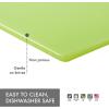 image:imageDexas Classic Jelli Cutting Board with Handle 85 by 11 inches White Granite PatternGreen
