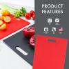 image:imageDexas Classic Jelli Cutting Board with Handle 85 by 11 inches White Granite PatternRed