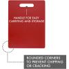 image:imageDexas Classic Jelli Cutting Board with Handle 85 by 11 inches White Granite PatternRed