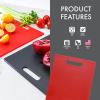 image:imageDexas Classic Jelli Cutting Board with Handle 85 by 11 inches White Granite PatternRed