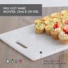 image:imageDexas Classic Jelli Cutting Board with Handle 85 by 11 inches White Granite PatternWhite Granite Pattern