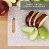 image:imageDexas Classic Jelli Cutting Board with Handle 85 by 11 inches White Granite PatternWhite Granite Pattern