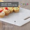 image:imageDexas Classic Jelli Cutting Board with Handle 85 by 11 inches White Granite PatternWhite Granite Pattern
