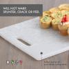 image:imageDexas Classic Jelli Cutting Board with Handle 85 by 11 inches White Granite PatternWhite Granite Pattern