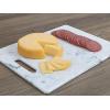 image:imageDexas Cutting Board with Rounded Corners 875 x 11 Inches PolyMarble ColorWhite PolyMarble Color