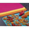 image:imageDexas Heavy Duty Cutting Board Grippmat Flexible Cutting Boards for Kitchen Set of 4 Non Slip Plastic Board Cutting Mat 115 by 14 inches Gray Turquoise White Green Set Kitchen GadgetsTurquoise  Pink  Orange  Yellow
