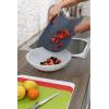 image:imageDexas Heavy Duty Cutting Board Grippmat Flexible Cutting Boards for Kitchen Set of 4 Non Slip Plastic Board Cutting Mat 115 by 14 inches Gray Turquoise White Green Set Kitchen GadgetsGray  Red  White and Green