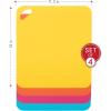 image:imageDexas Heavy Duty Cutting Board Grippmat Flexible Cutting Boards for Kitchen Set of 4 Non Slip Plastic Board Cutting Mat 115 by 14 inches Gray Turquoise White Green Set Kitchen GadgetsTurquoise  Pink  Orange  Yellow